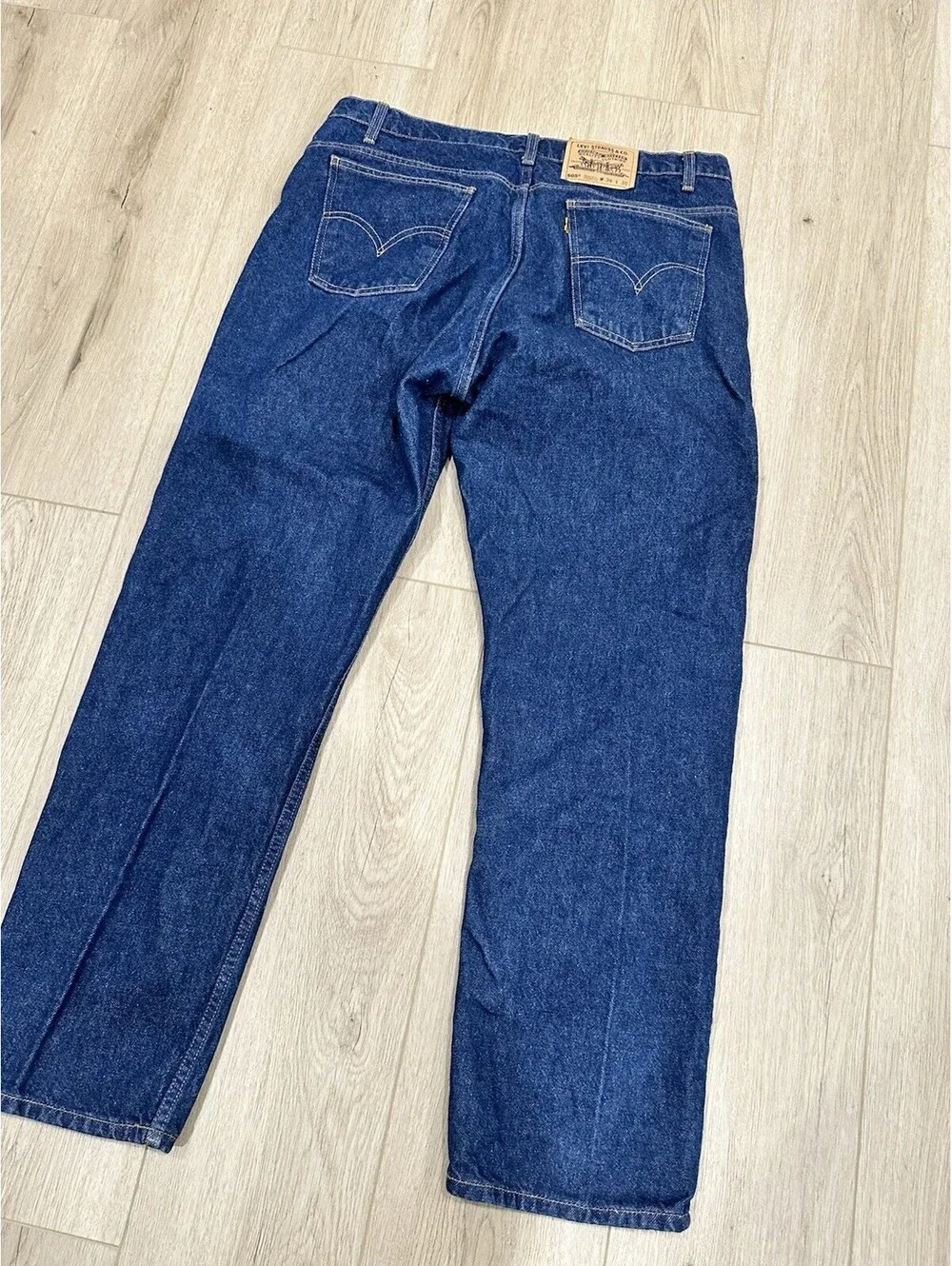 Vintage Levi's 505 Orange Tab Jeans Mens 36x30 Regular Straight Blue Denim 1995